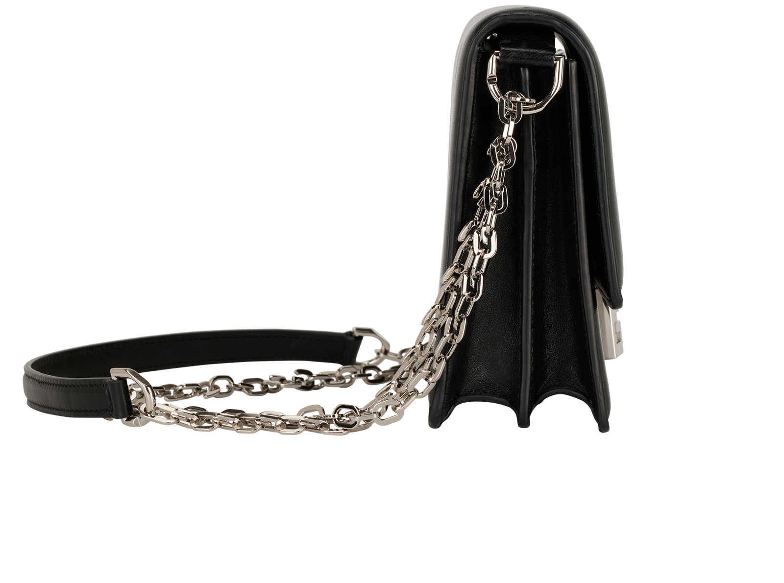 4G Padded Crossbody, &pound;595, Handbags, Black, Leather, Side view